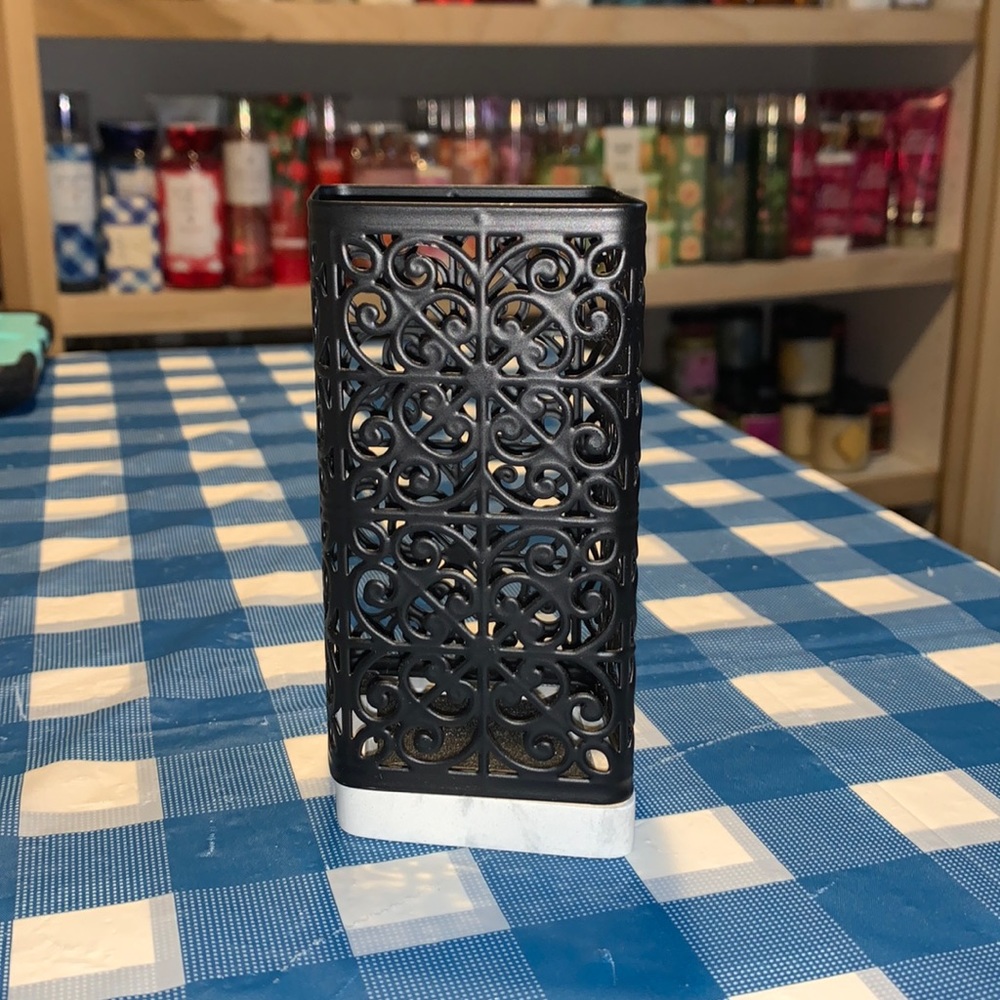 Bath & Body Works Black Ornate Foaming Hand Soap Holder